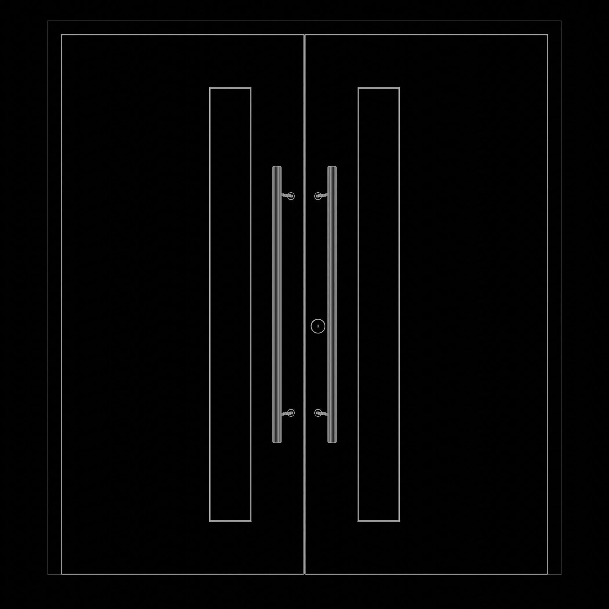 Door 25O40 3D model_6