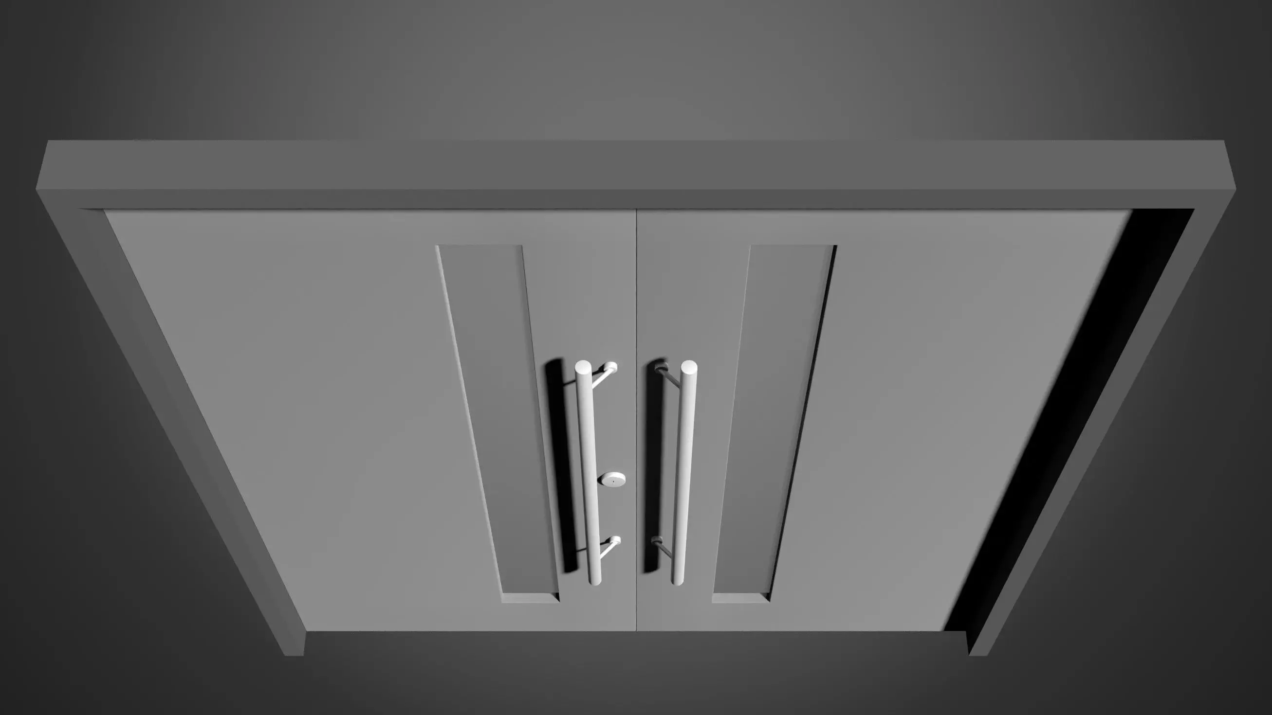 Door 25O40 3D model_4