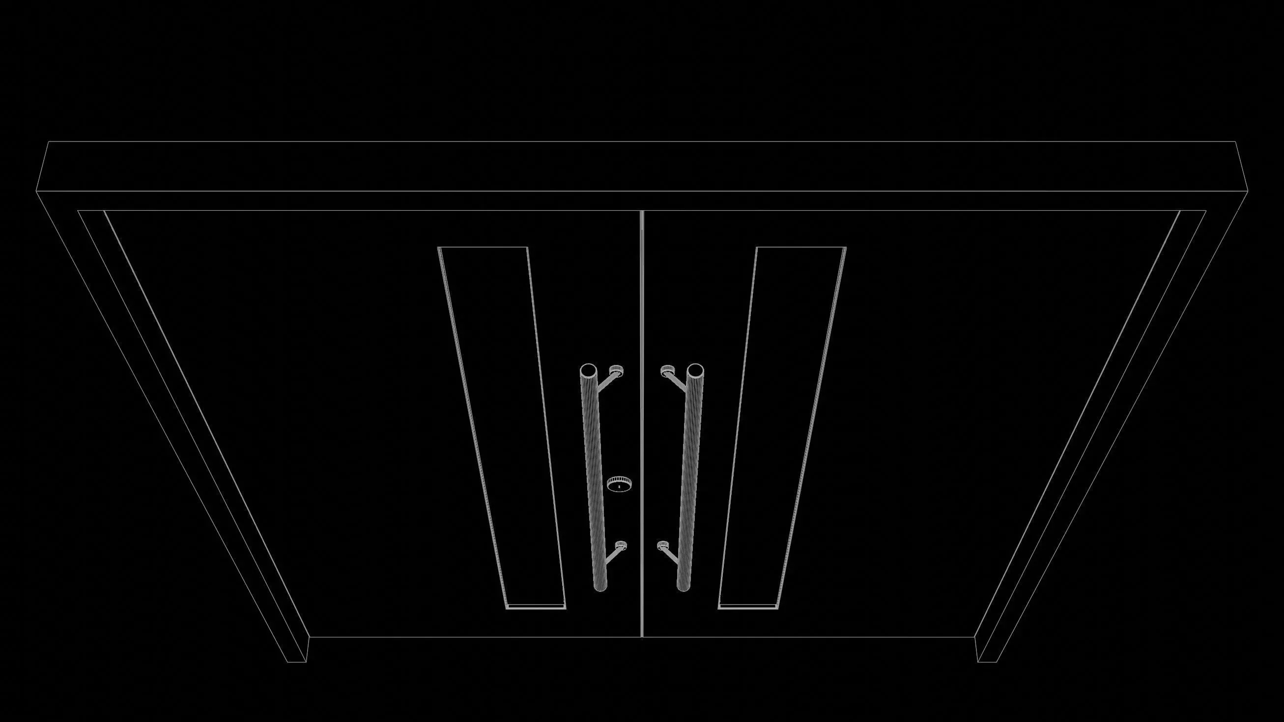 Door 25O40 3D model_9