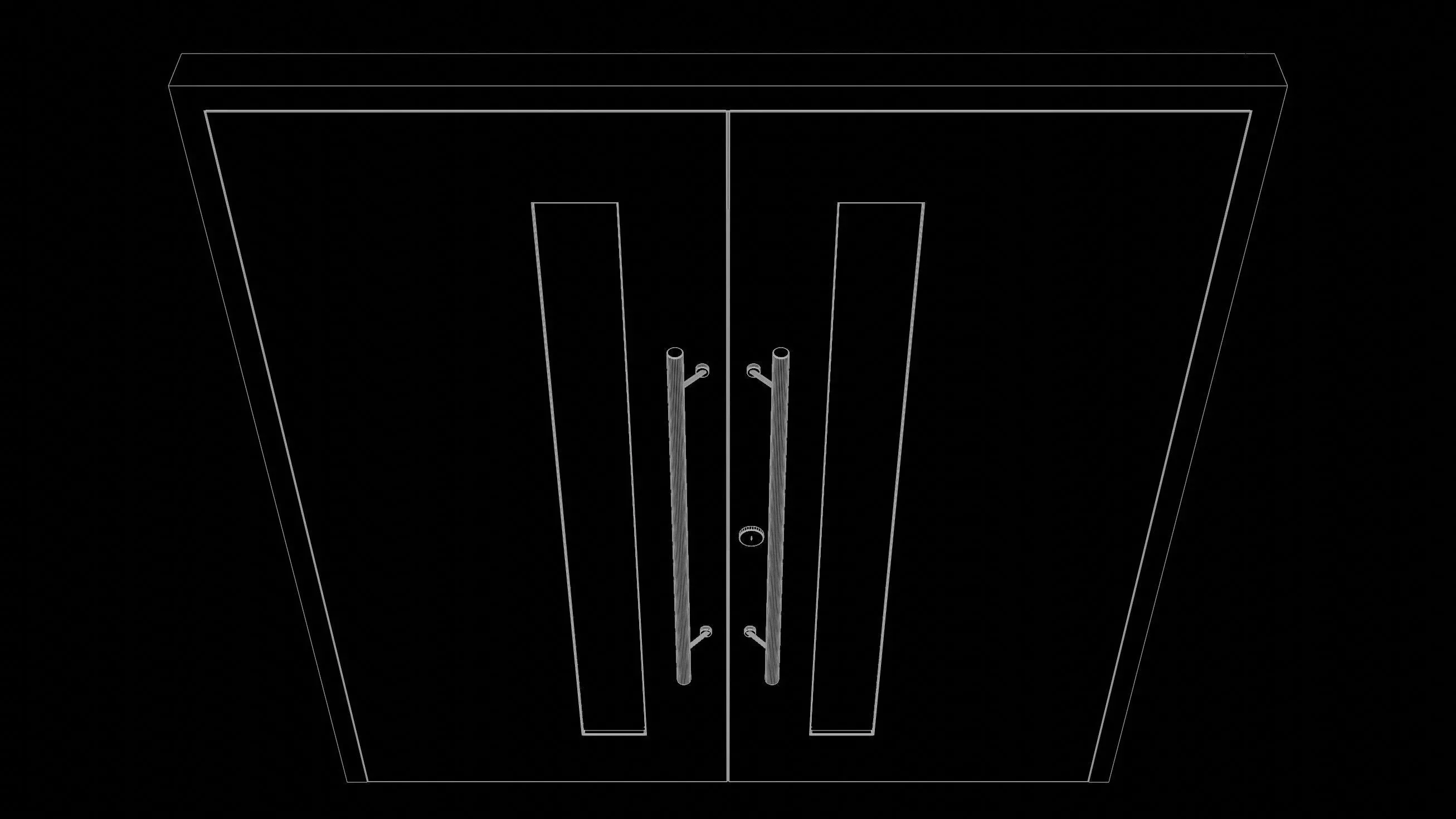 Door 25O40 3D model_5