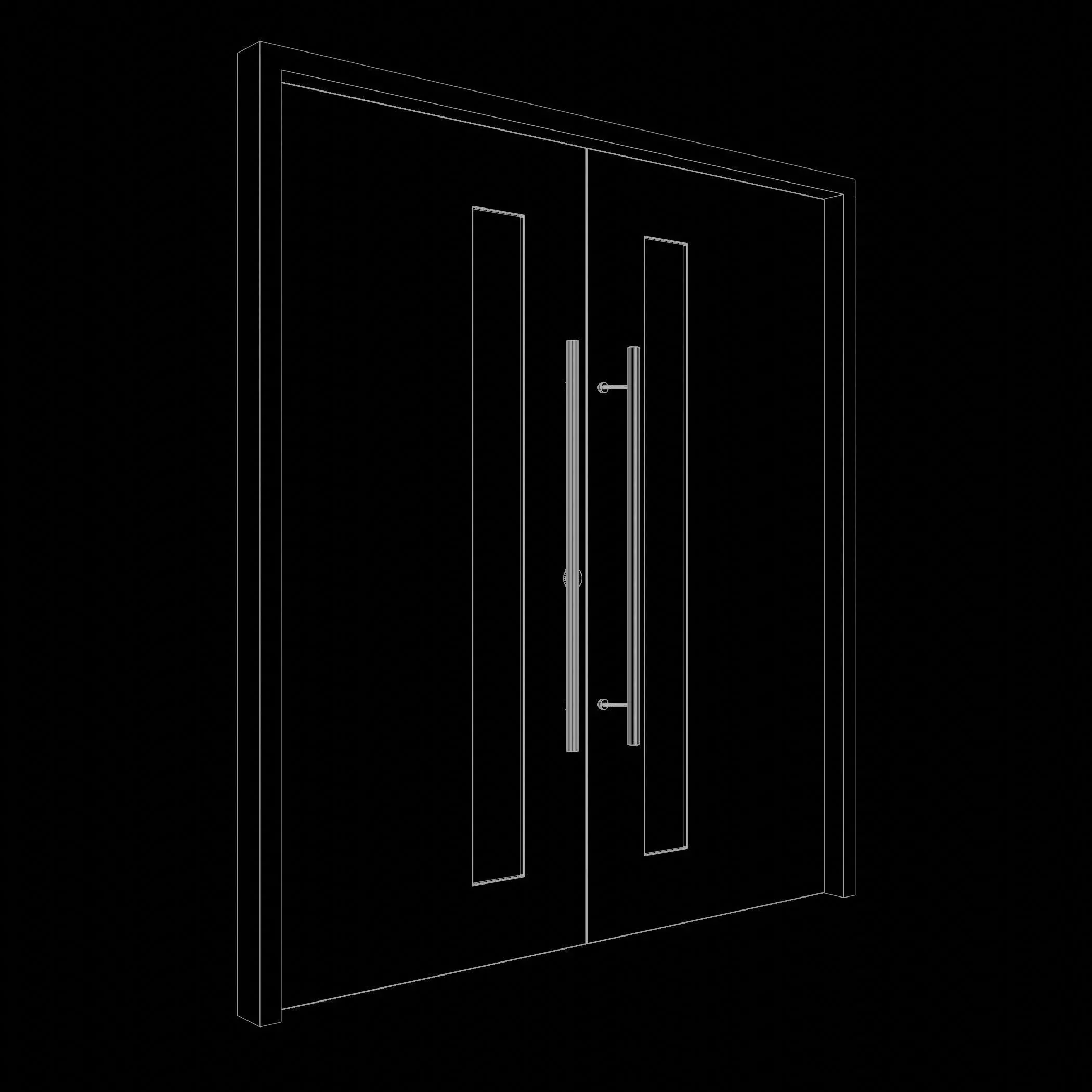 Door 25O40 3D model_7