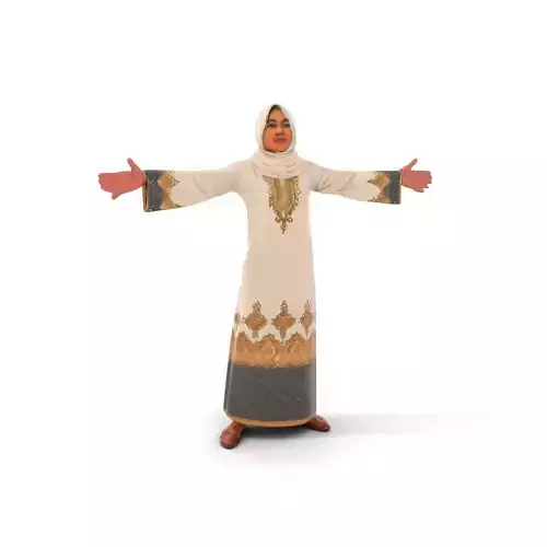 Elegant Hijab Dress model pack