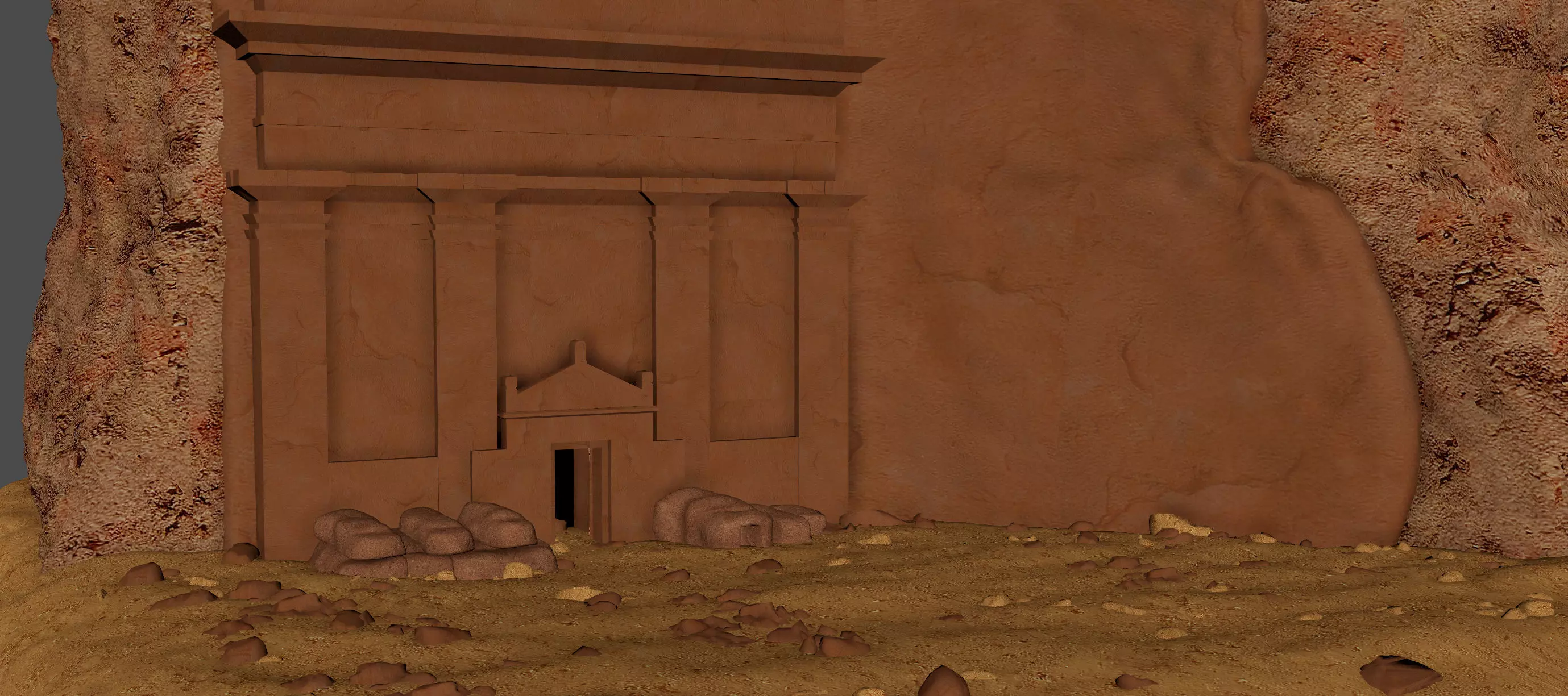 Qasr al Farid 3D model_9