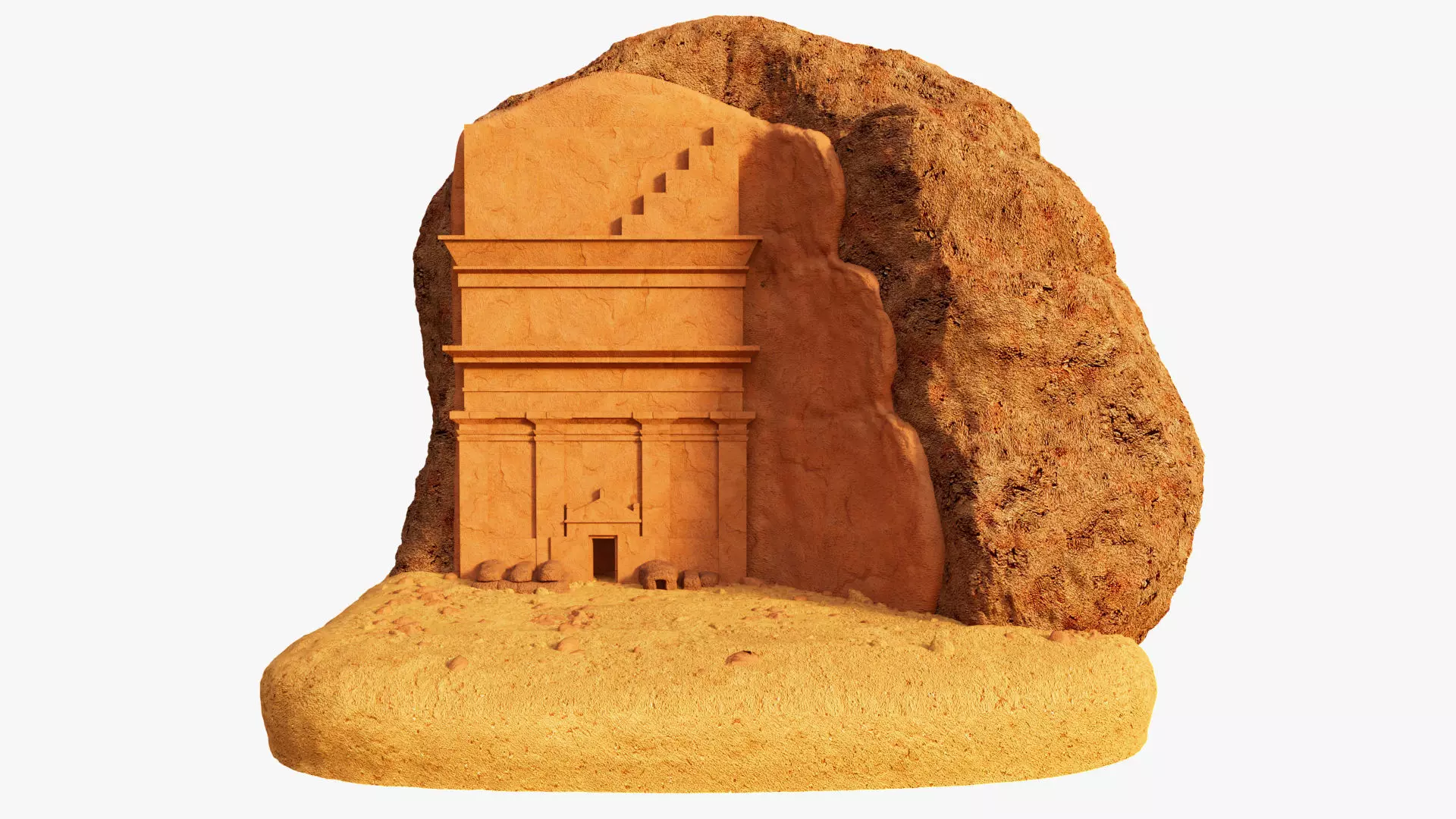 Qasr al Farid 3D model_0