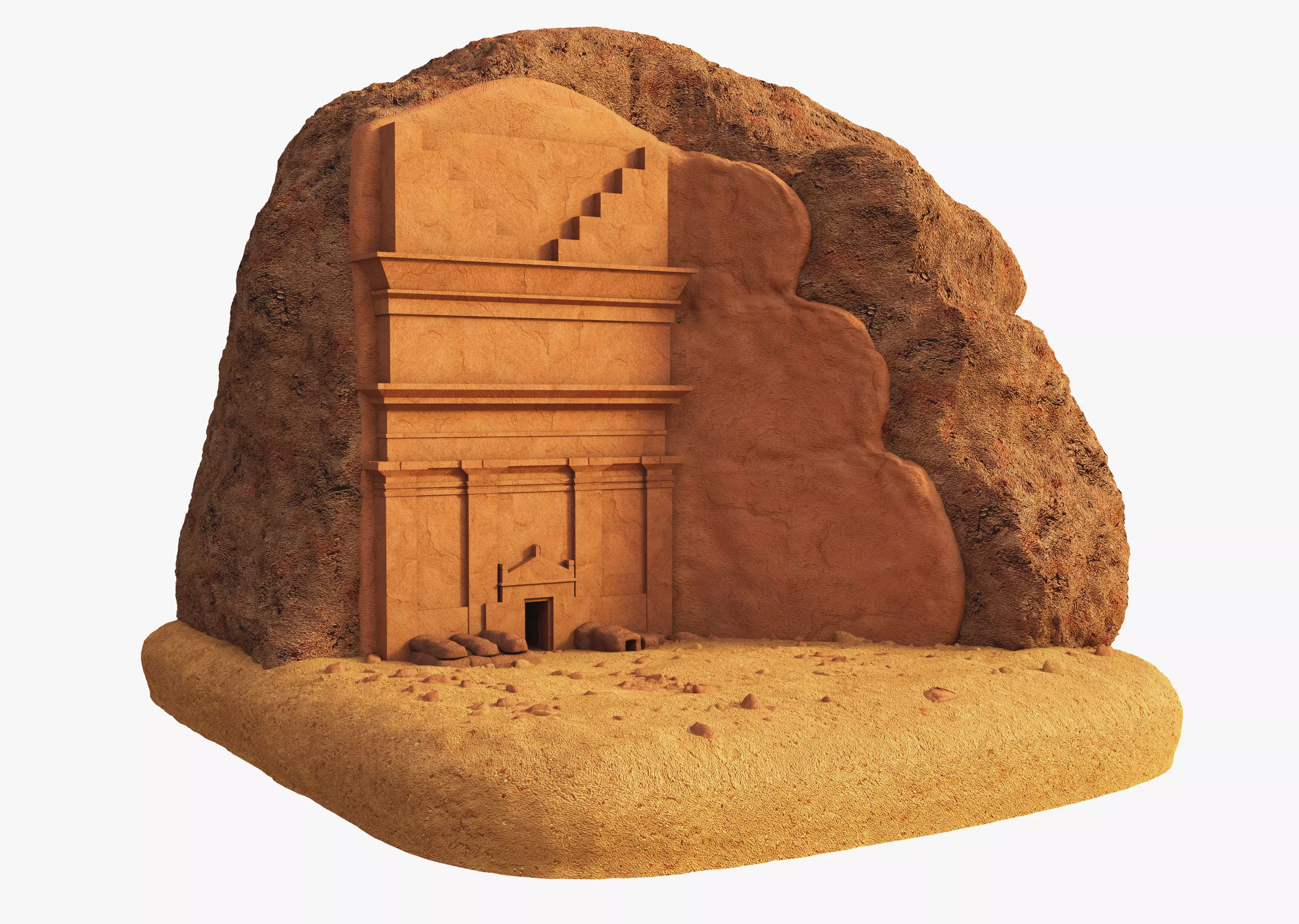 Qasr al Farid 3D model_2
