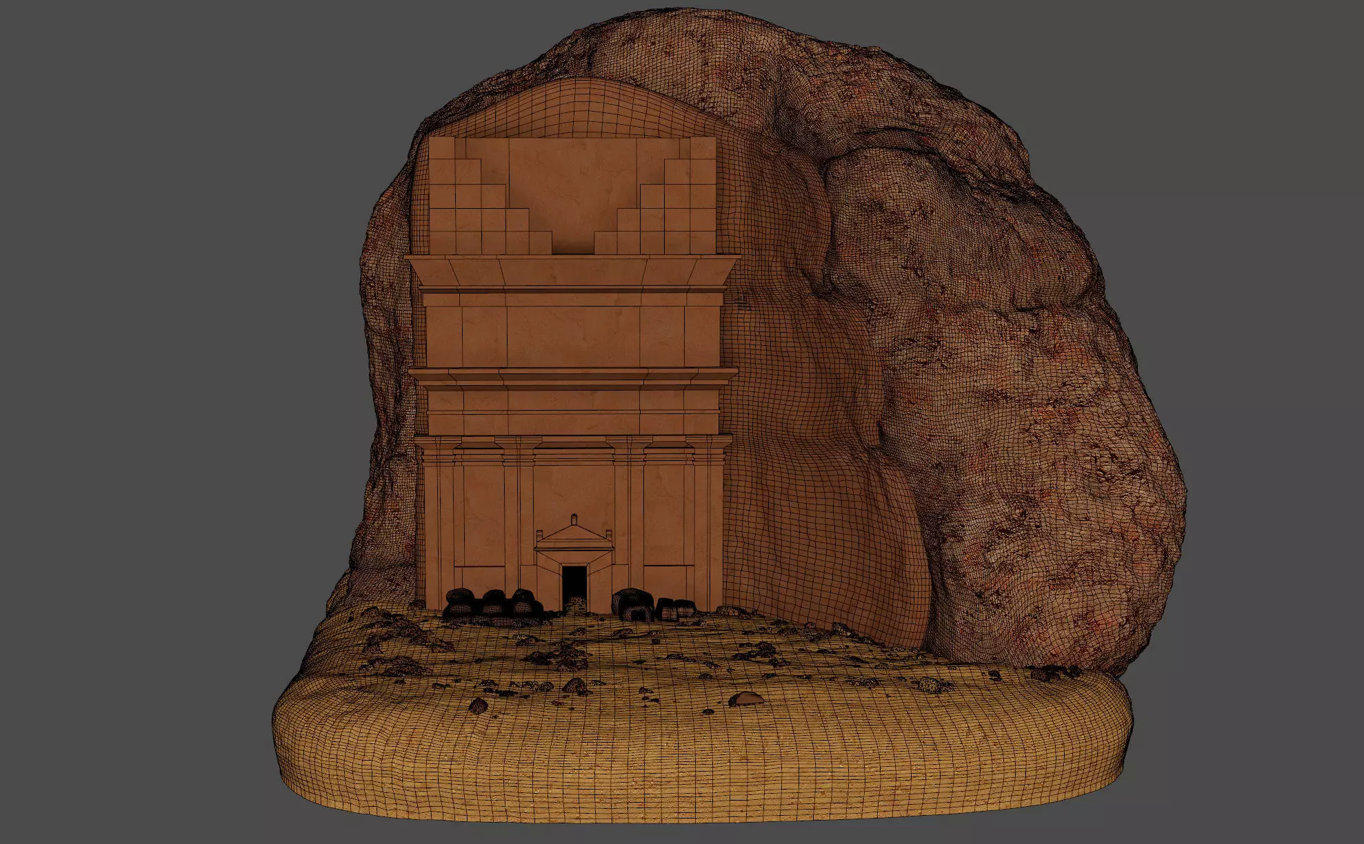 Qasr al Farid 3D model_7