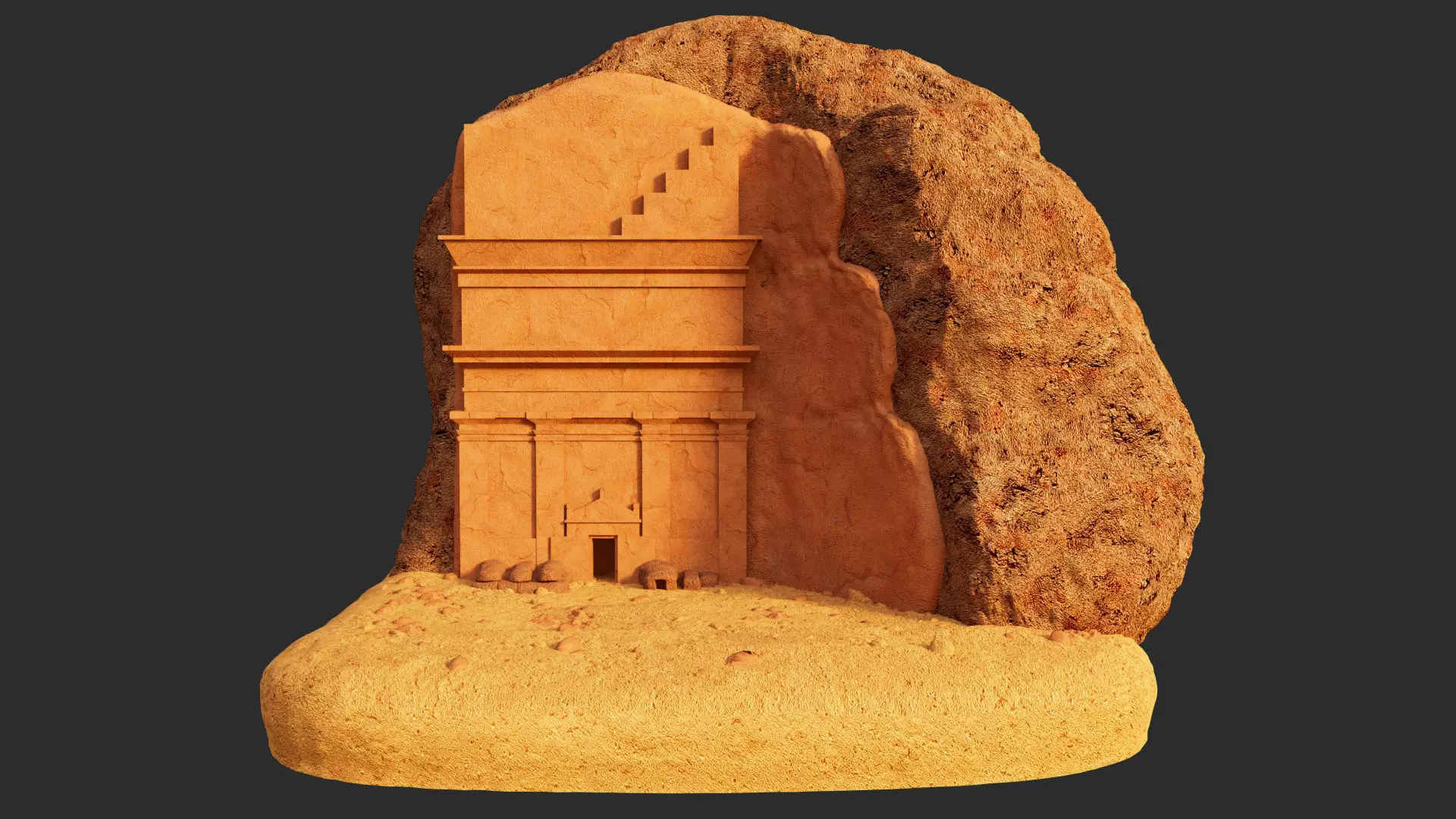 Qasr al Farid 3D model_1