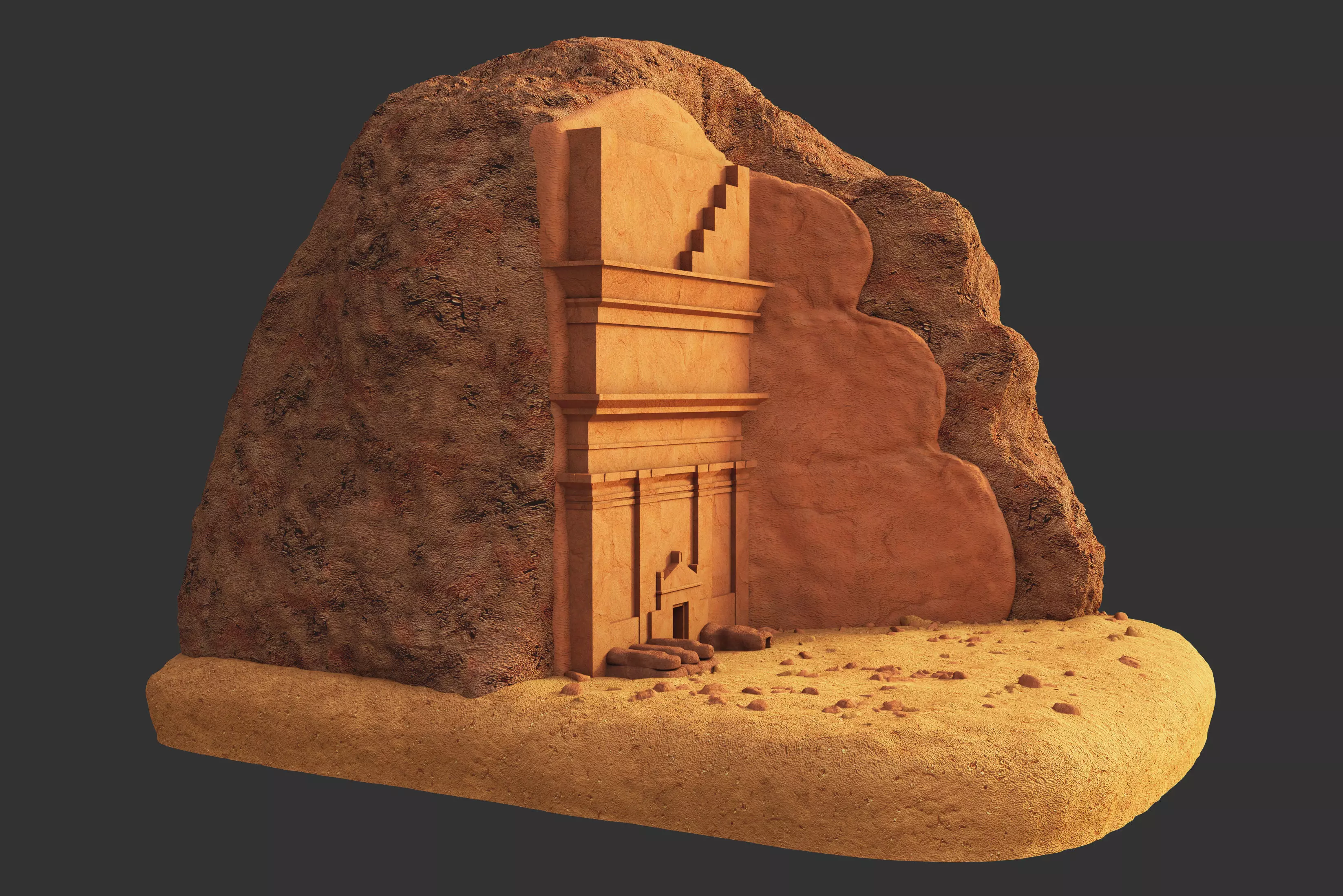 Qasr al Farid 3D model_5