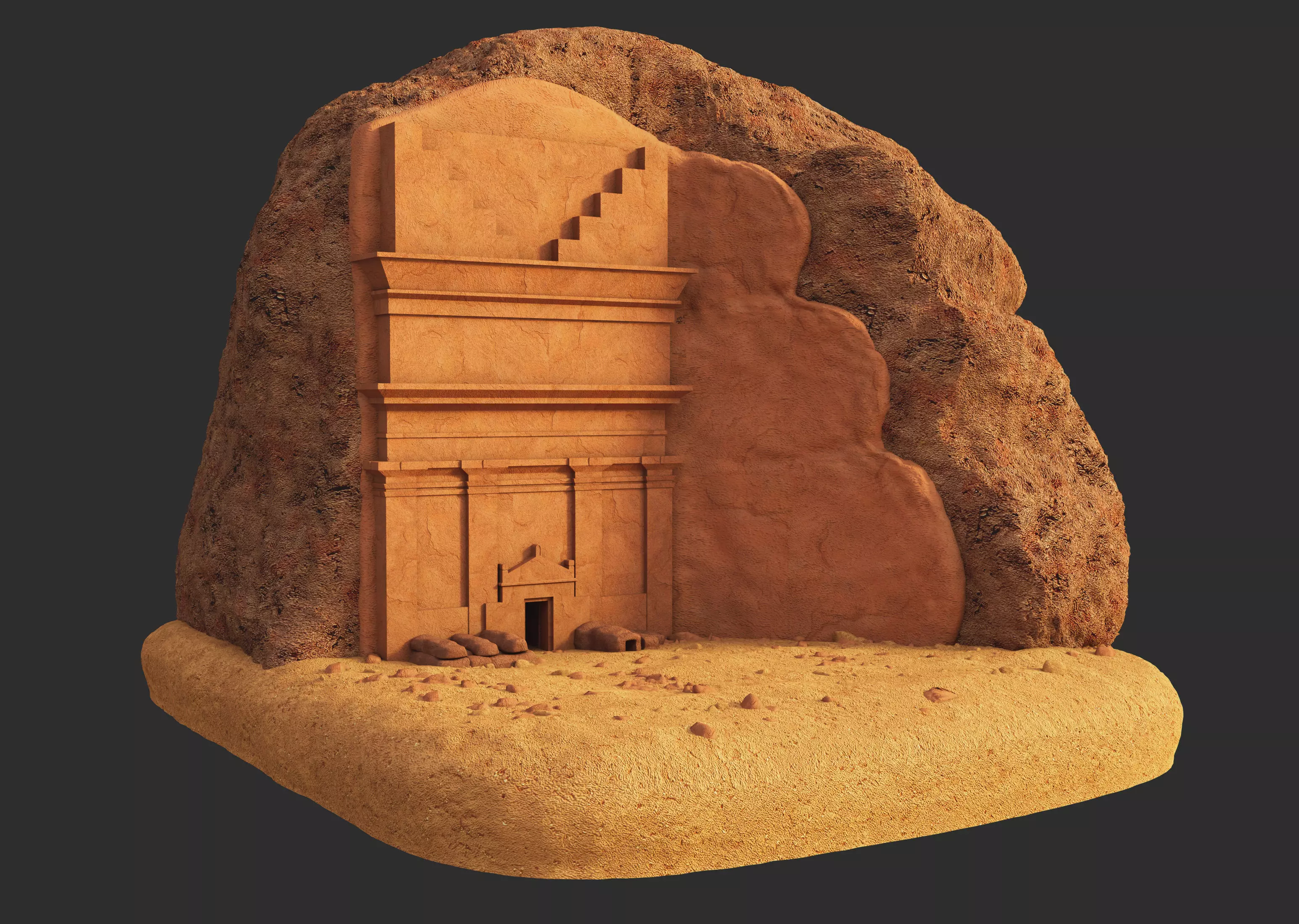 Qasr al Farid 3D model_3