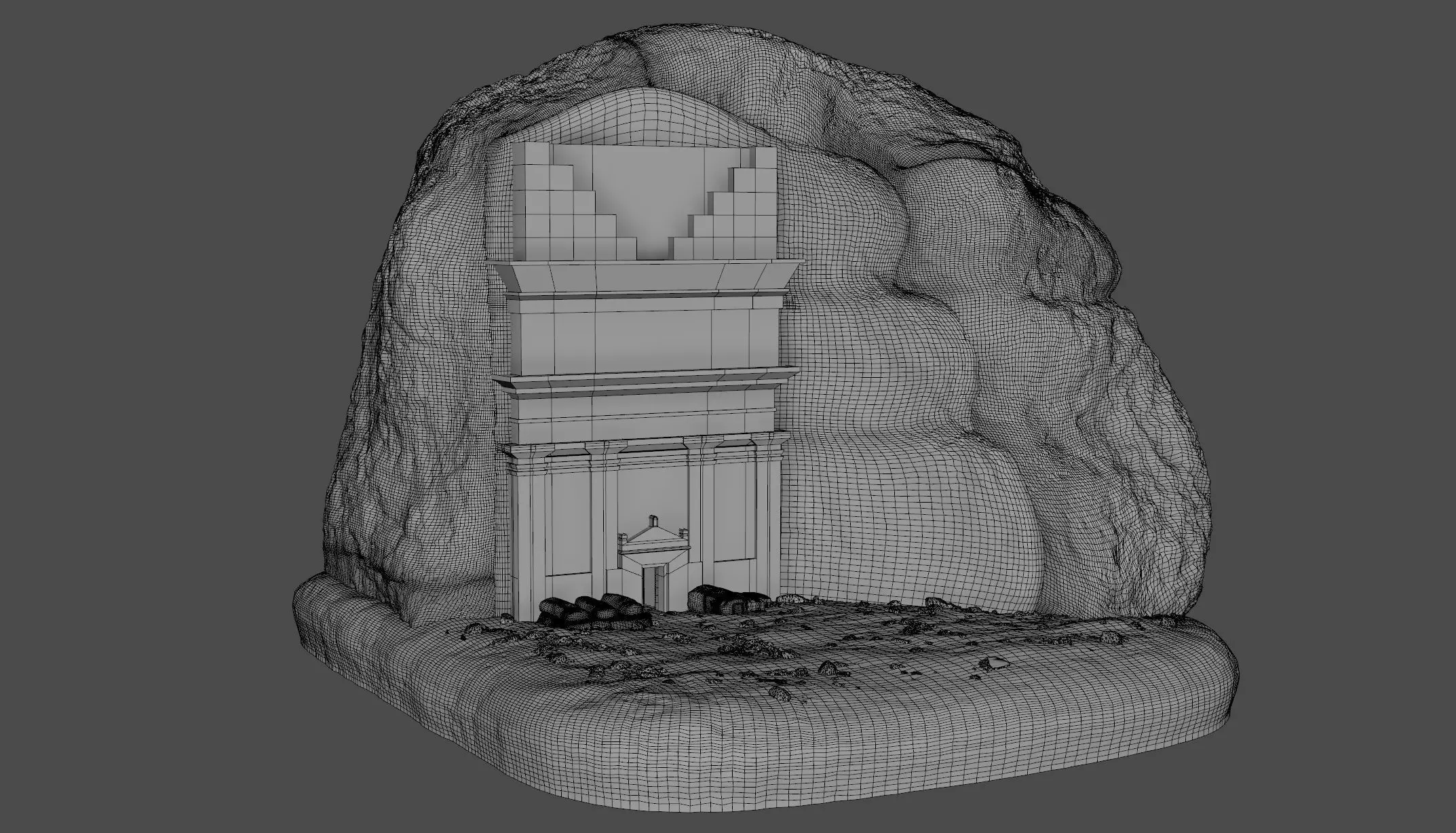 Qasr al Farid 3D model_15