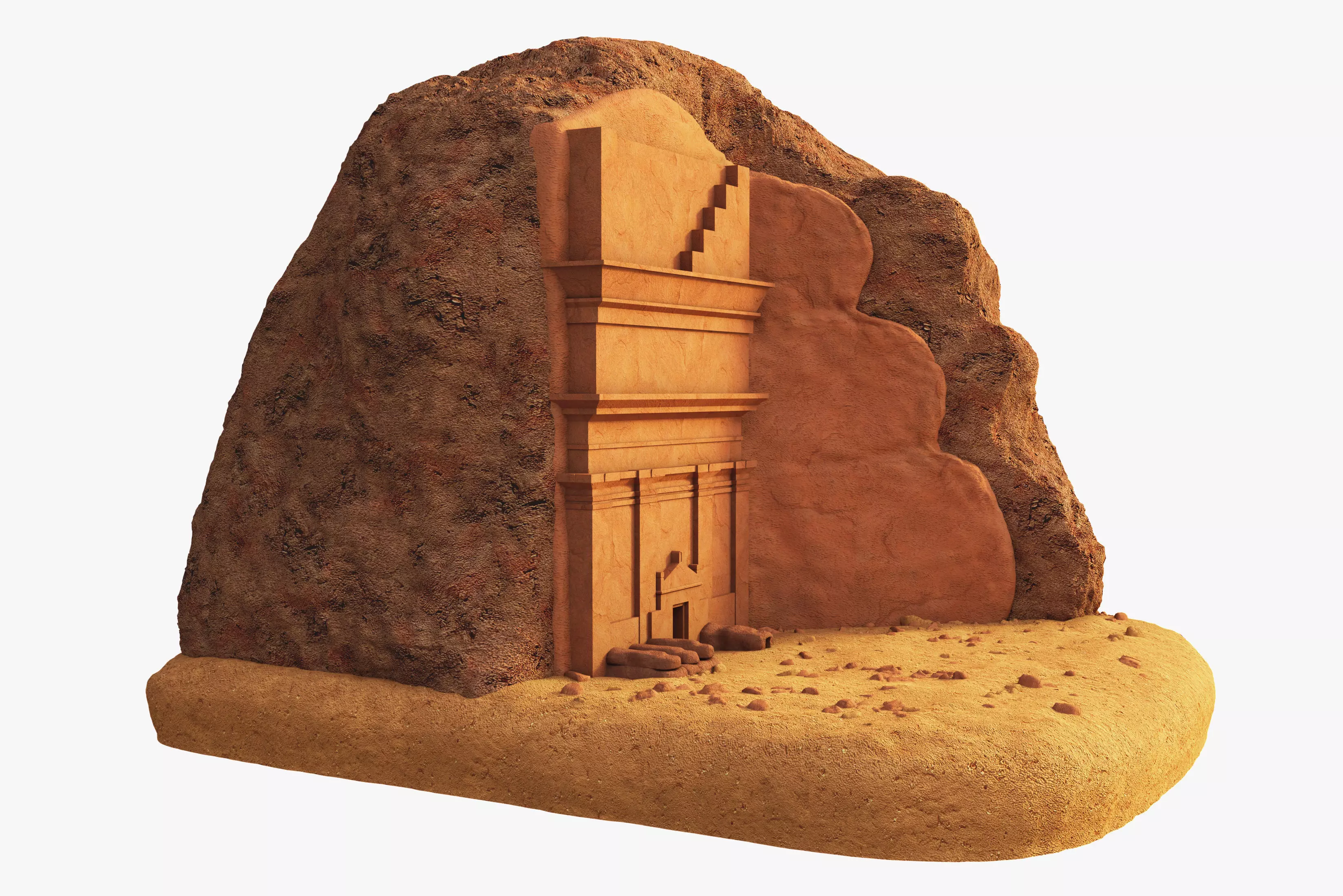 Qasr al Farid 3D model_4