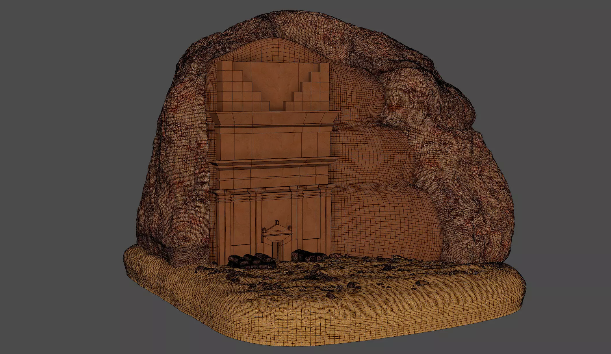 Qasr al Farid 3D model_14