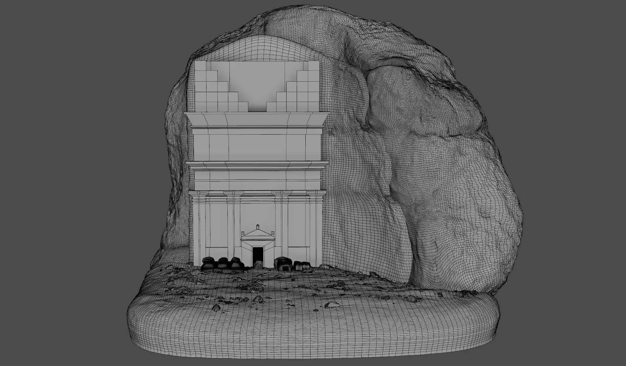 Qasr al Farid 3D model_8
