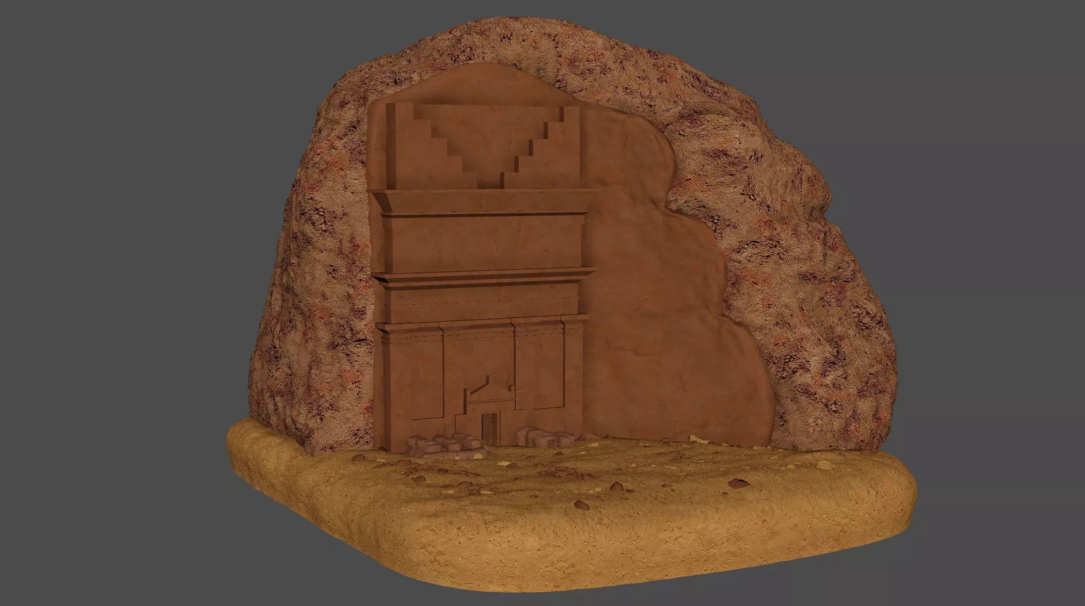 Qasr al Farid 3D model_13