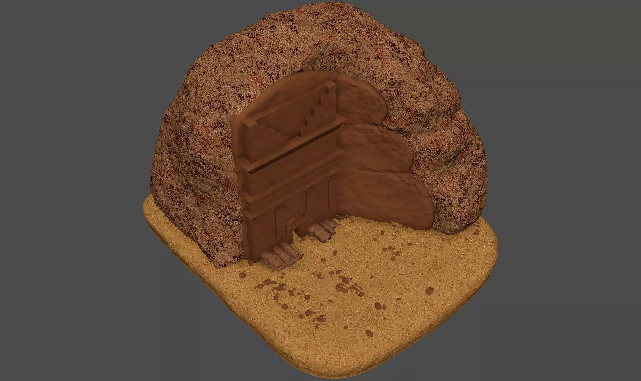 Qasr al Farid 3D model_11