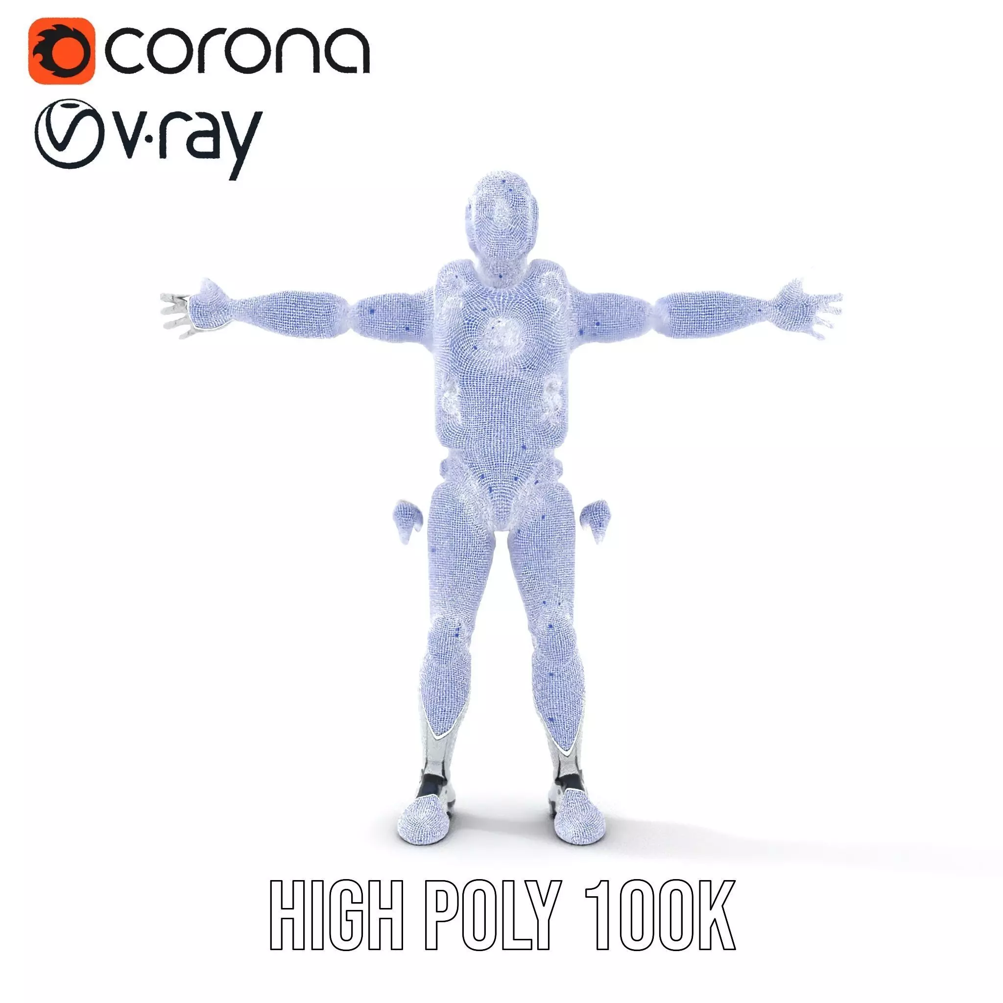 Sleek Robot model pack Low-poly 3D model_34