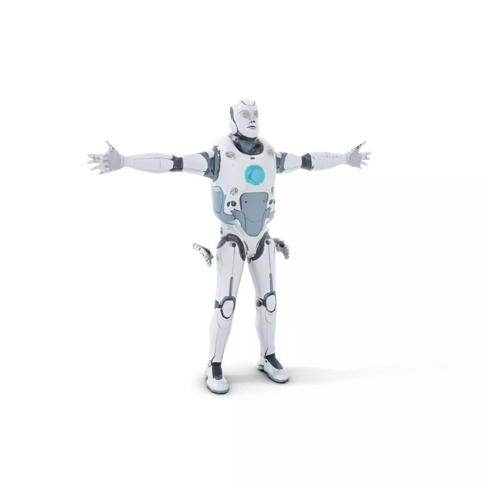Sleek Robot model pack Low-poly 3D model_18