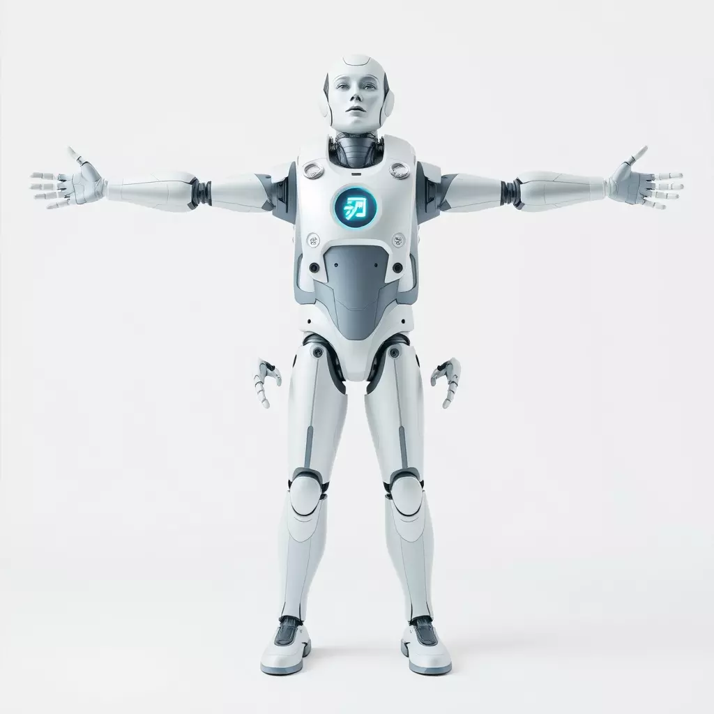 Sleek Robot model pack Low-poly 3D model_2