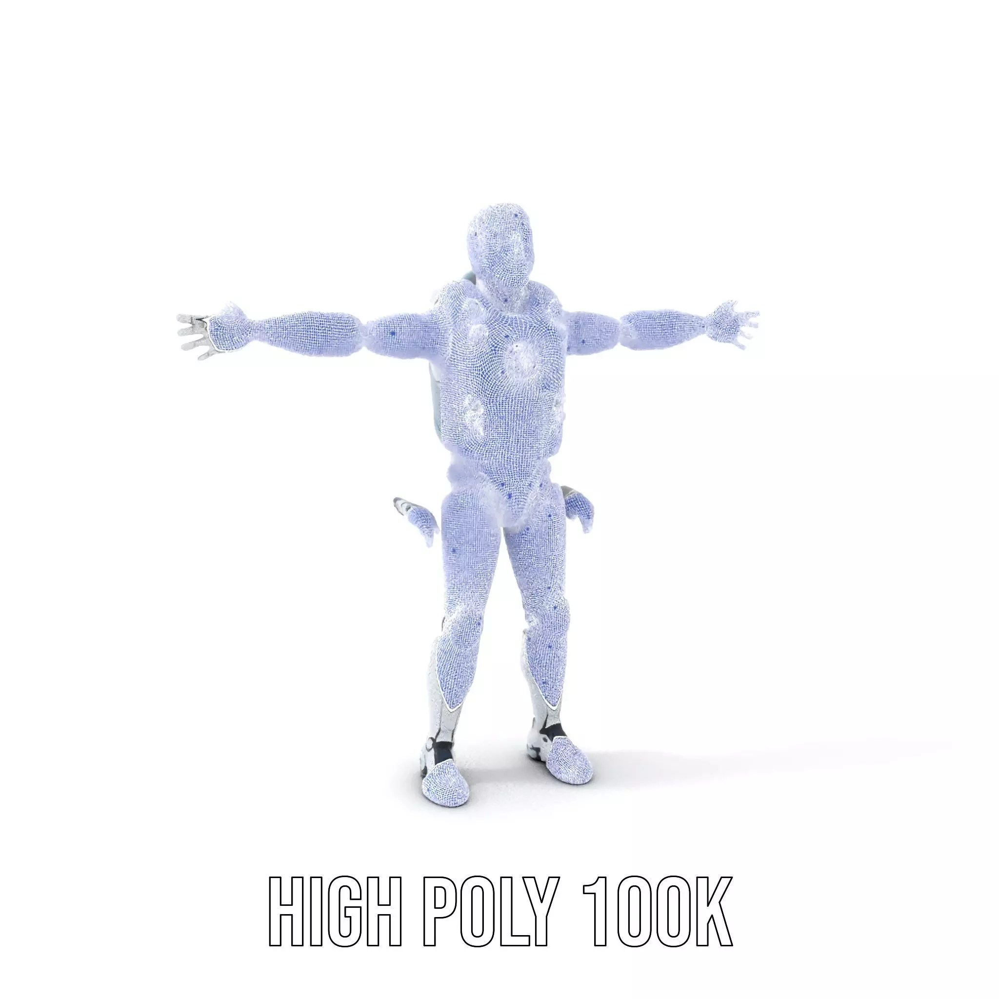 Sleek Robot model pack Low-poly 3D model_4