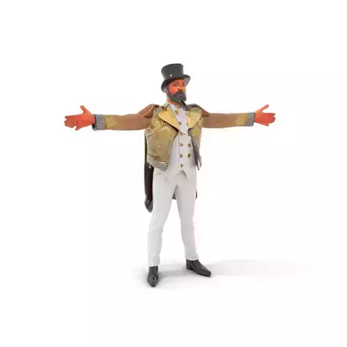 Elegant Ringmaster Costume model pack Low-poly 3D model