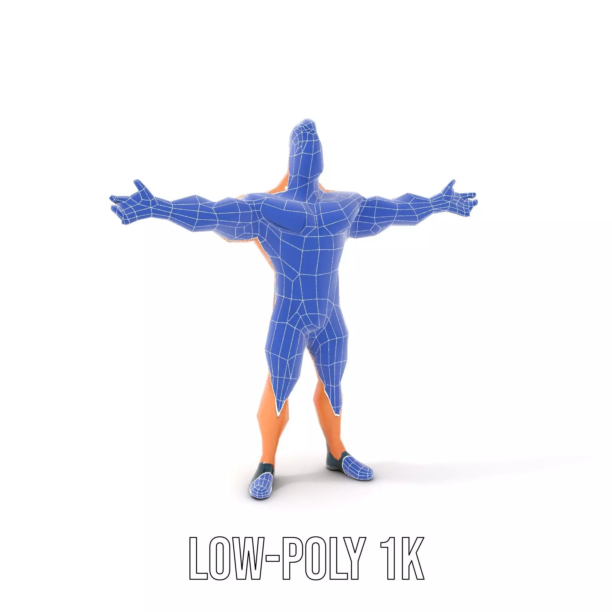 Muscular Hero Character model pack Low-poly 3D model_30
