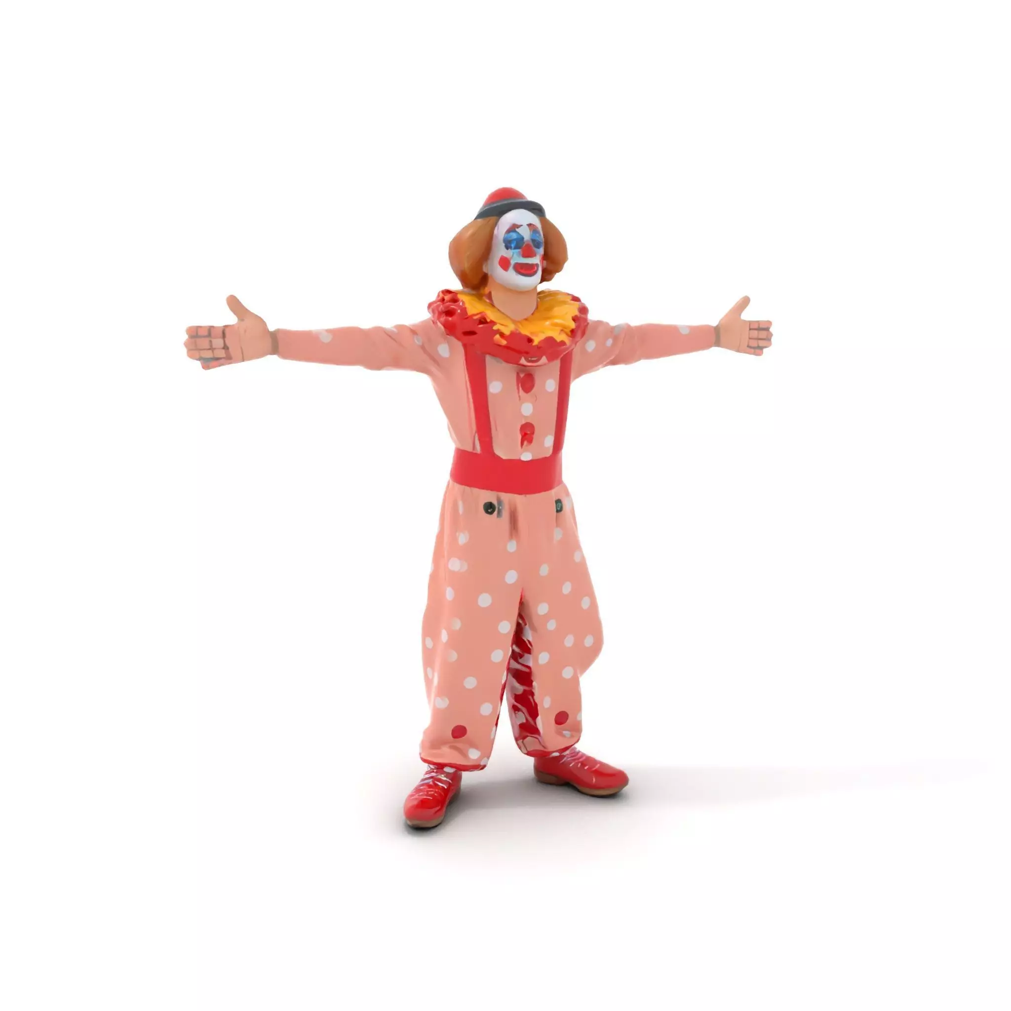 Cheerful Clown Outfit model pack Low-poly 3D model_0