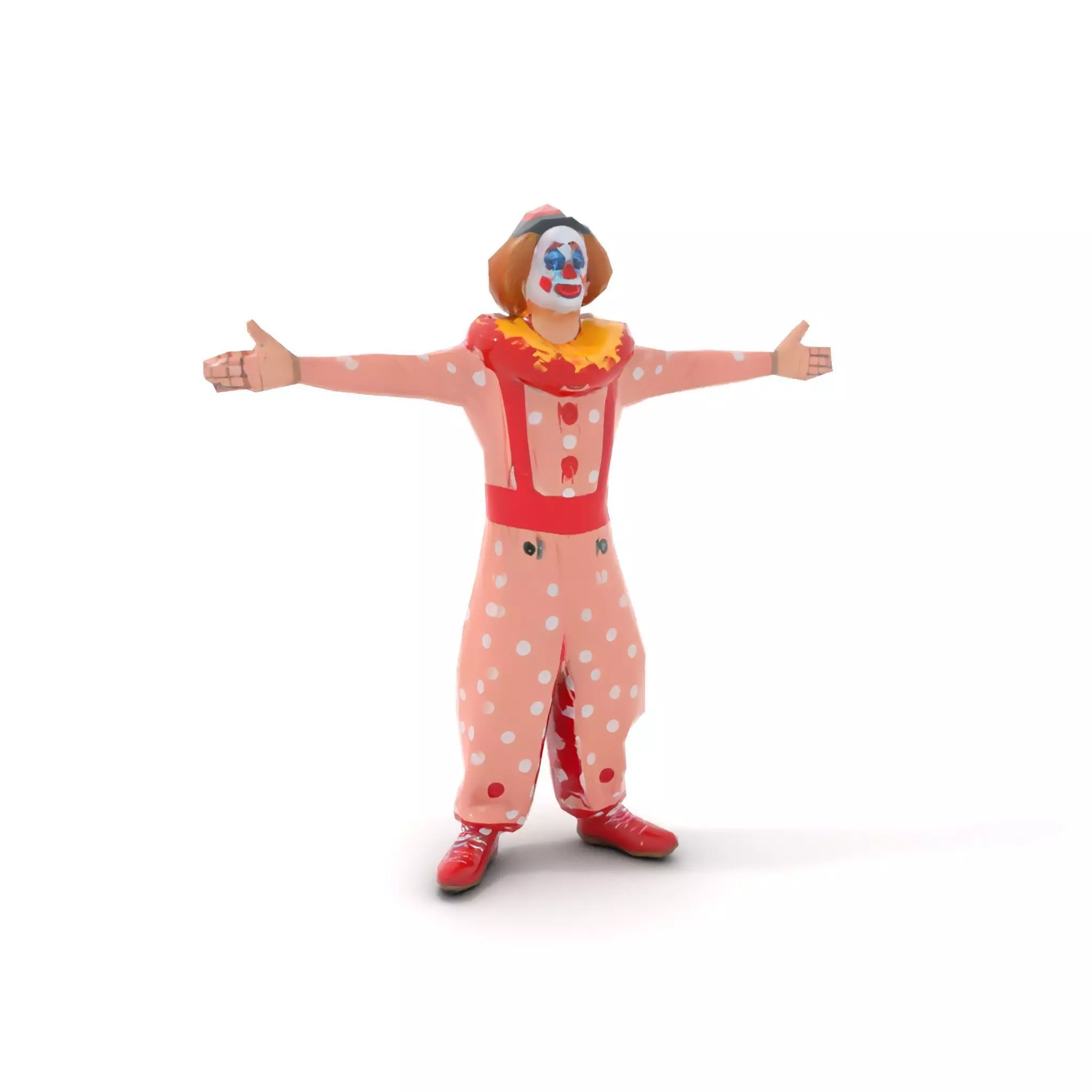Cheerful Clown Outfit model pack Low-poly 3D model_20
