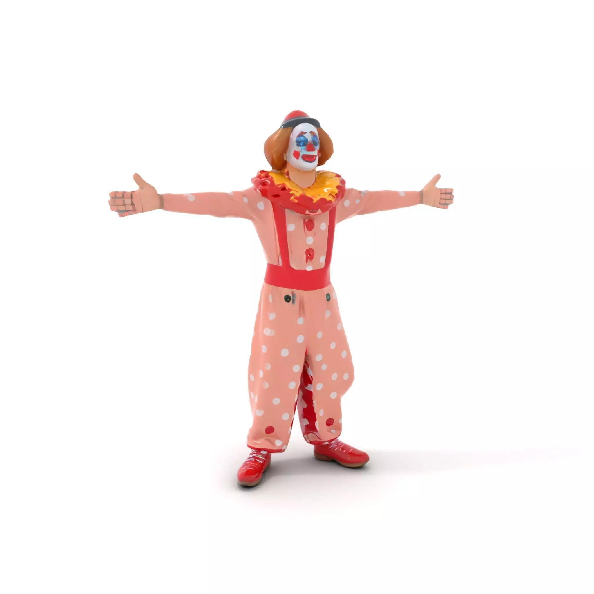 Cheerful Clown Outfit model pack Low-poly 3D model_13