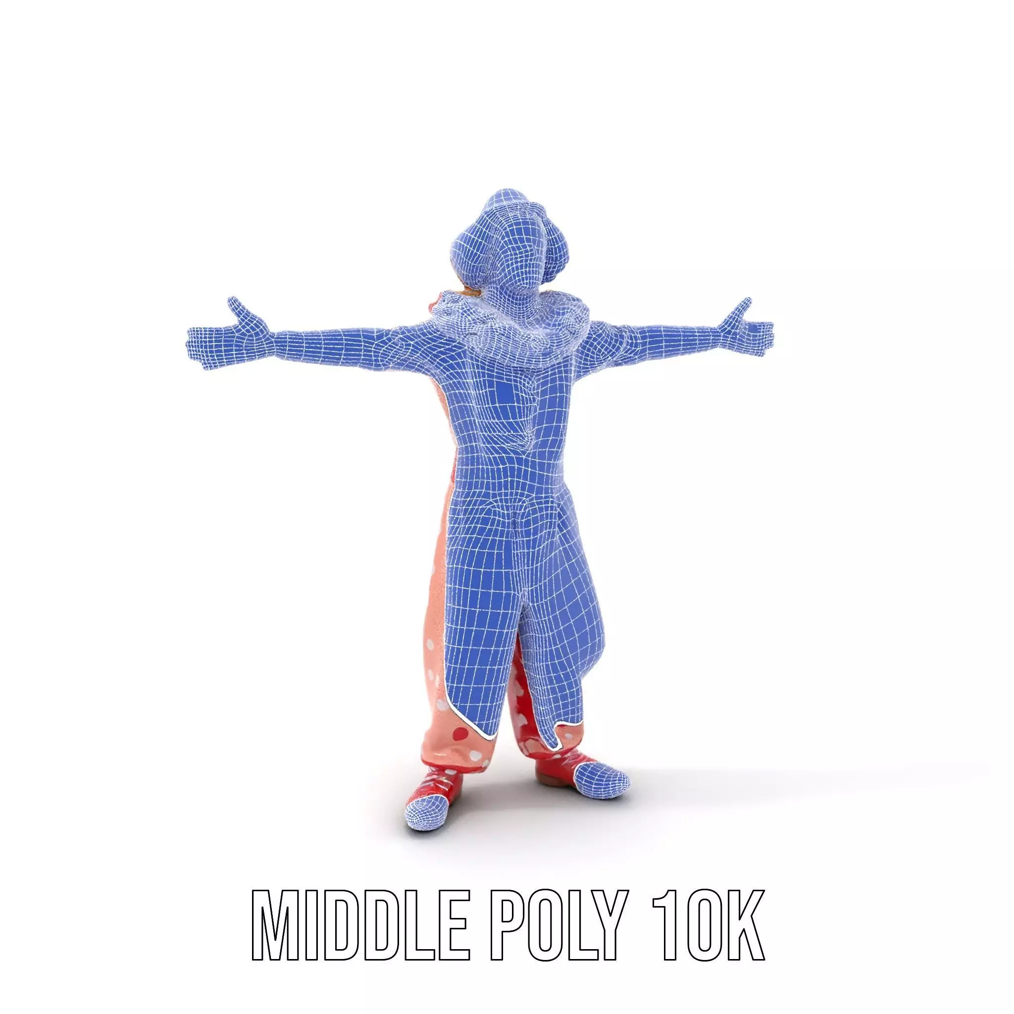 Cheerful Clown Outfit model pack Low-poly 3D model_11