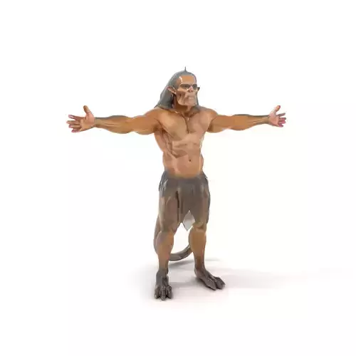 Mythical Satyr Creature model pack Low-poly 3D model
