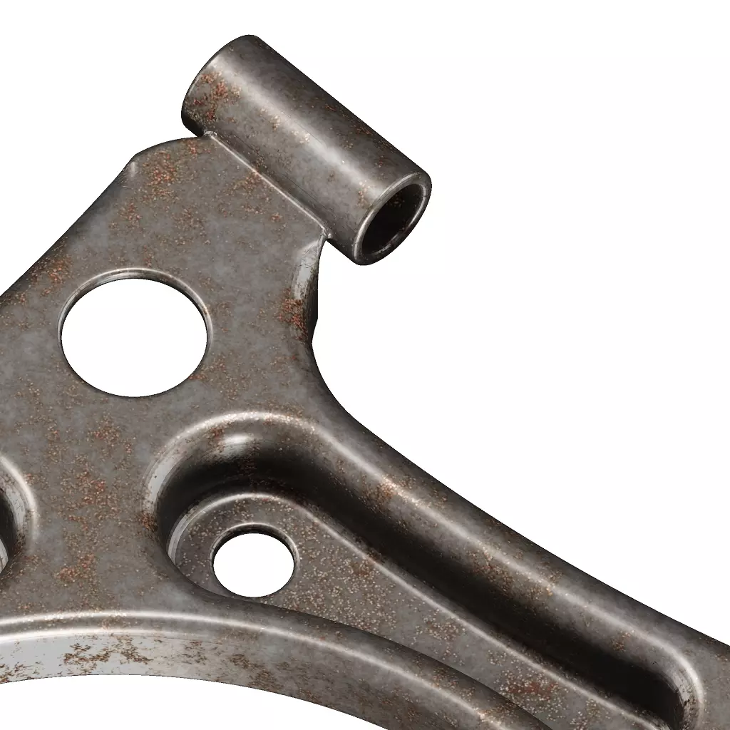 Rusty Vehicle Suspension Arm 3D model_1