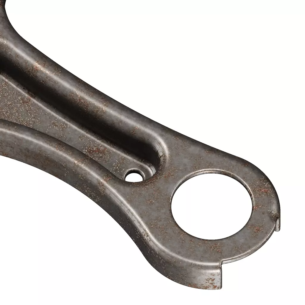 Rusty Vehicle Suspension Arm 3D model_2