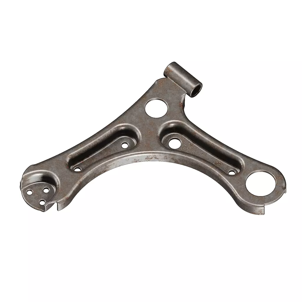 Rusty Vehicle Suspension Arm 3D model_0