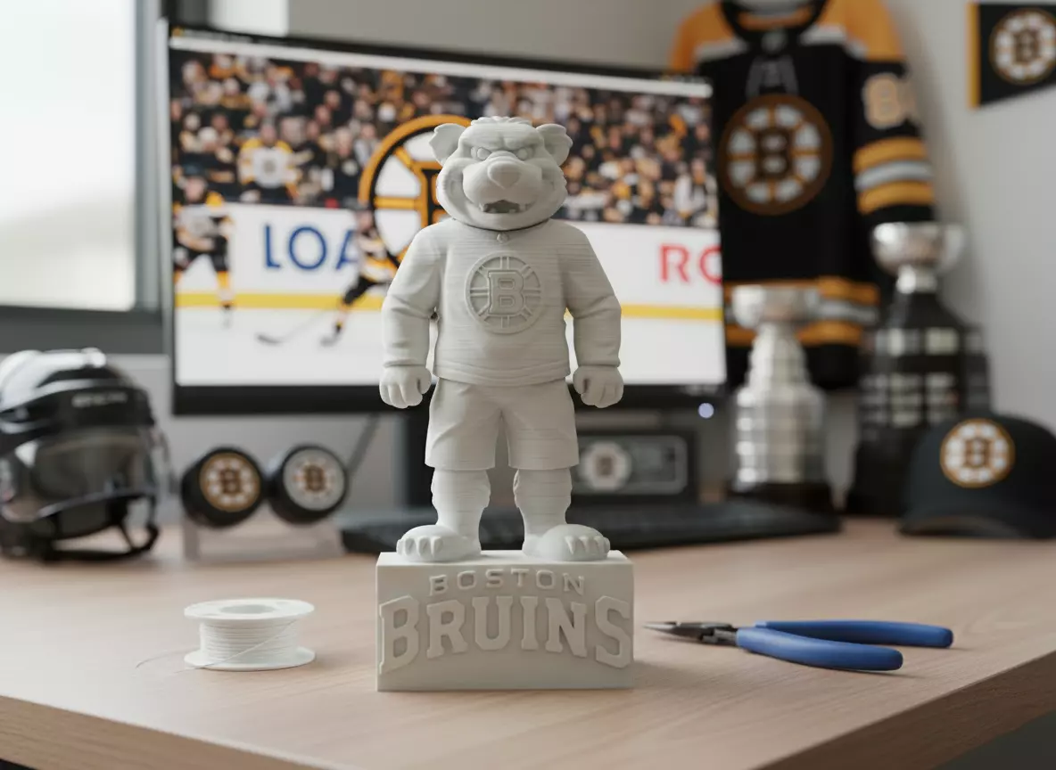 NHL - Blades the Bruin - Boston Bruins mascot statue 3D print model