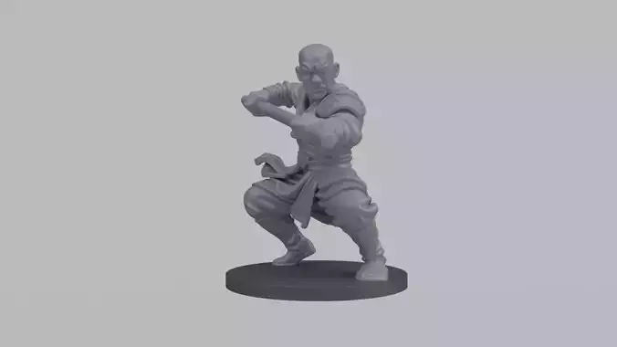 Shaolin Monk Fighter Miniature