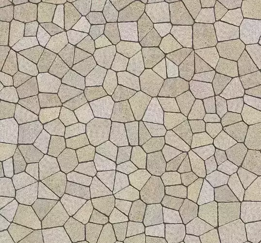 PBR Tiling map for Yellow Granite Stone 2K