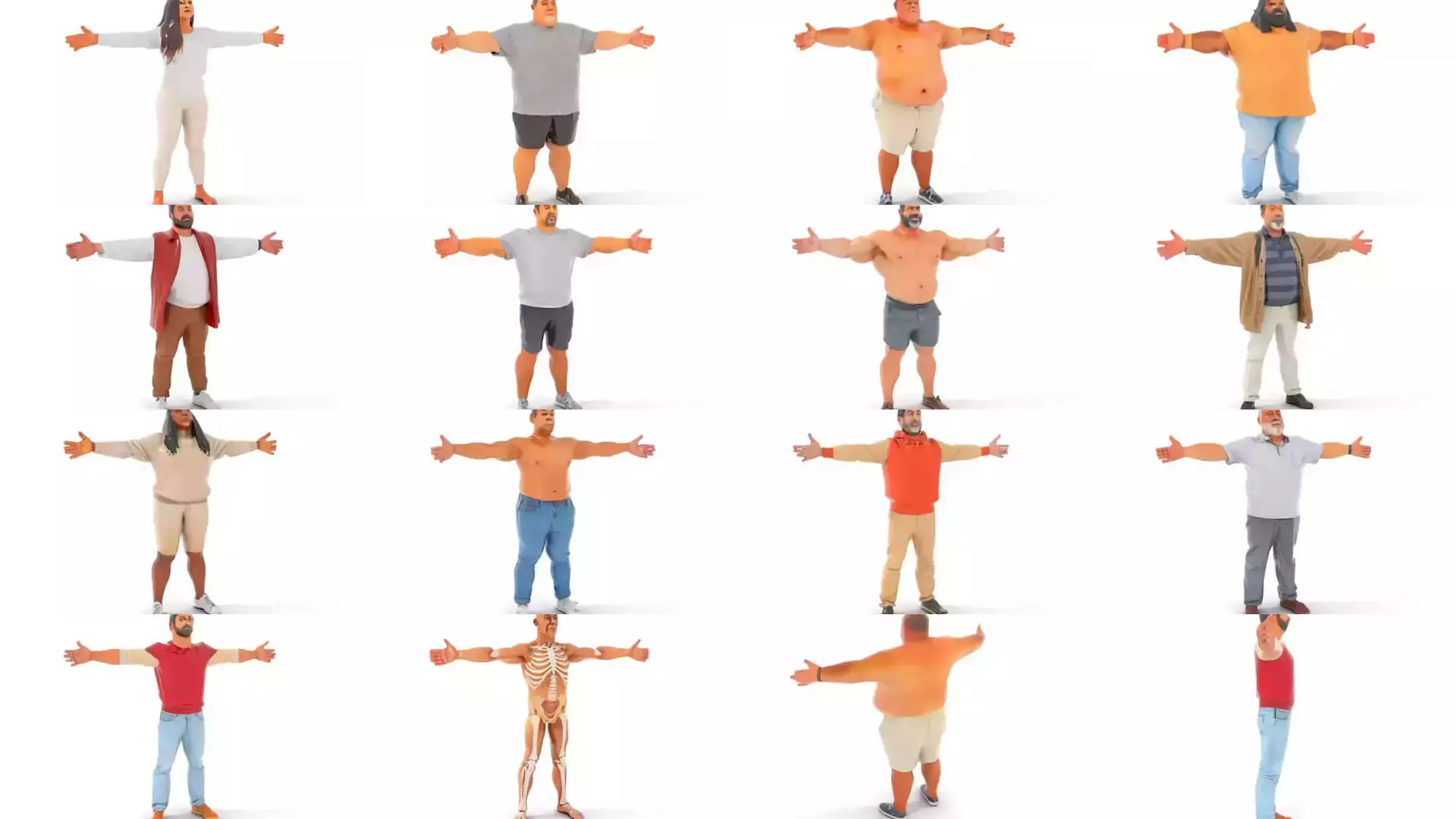 Diverse PlusSize 3D Models Pack 3D Model Collection_40