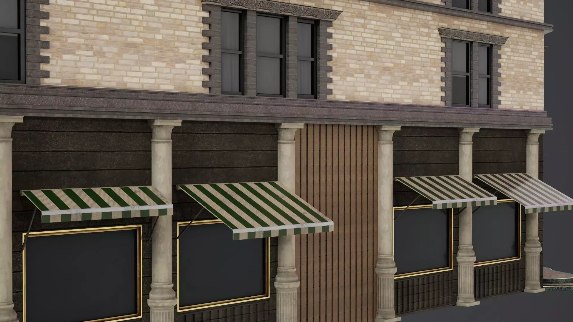 Game Ready Apartment Buildings 06 Low-poly 3D model_3