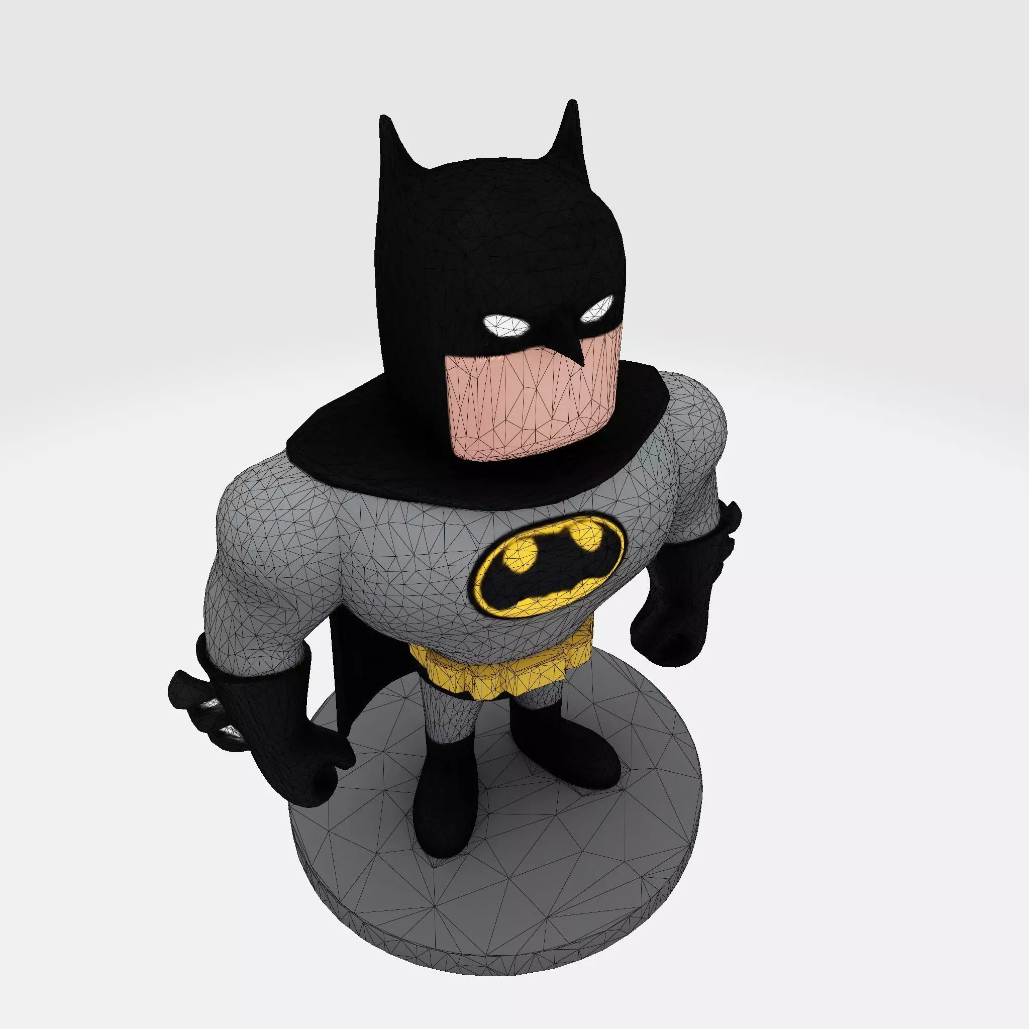 Batman Stylized 3D Model for 3D print 3D print model_16