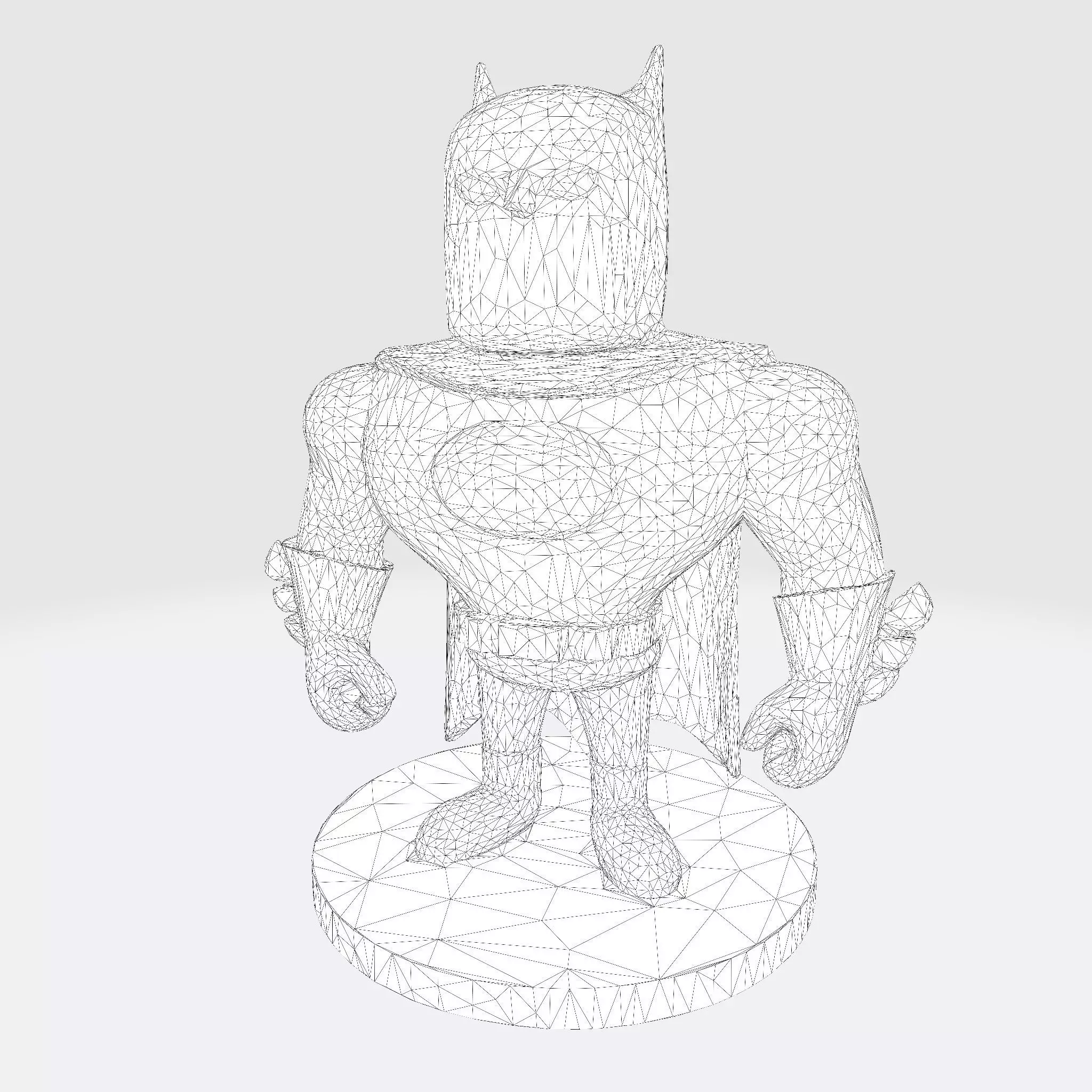 Batman Stylized 3D Model for 3D print 3D print model_19