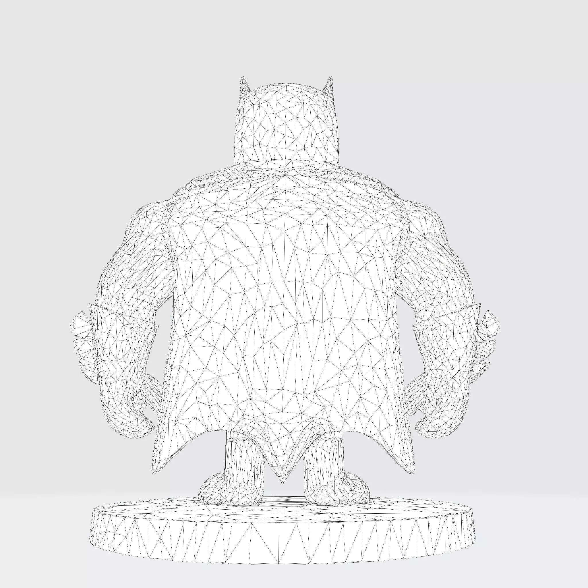 Batman Stylized 3D Model for 3D print 3D print model_21