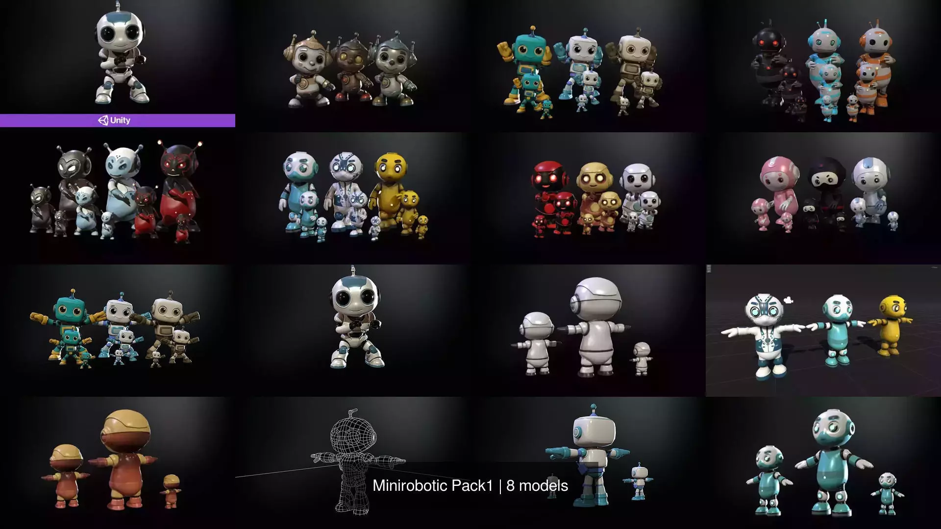 Minirobotic Pack1 3D Model Collection_9