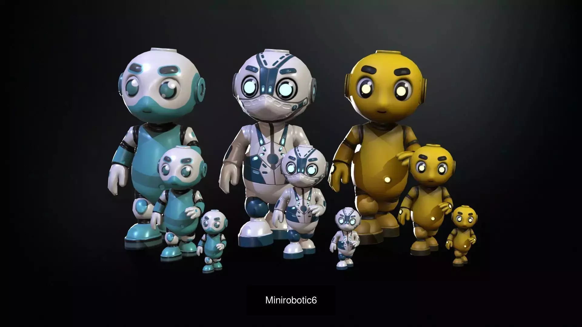 Minirobotic Pack1 3D Model Collection_15