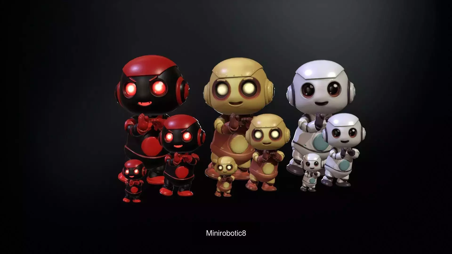 Minirobotic Pack1 3D Model Collection_16