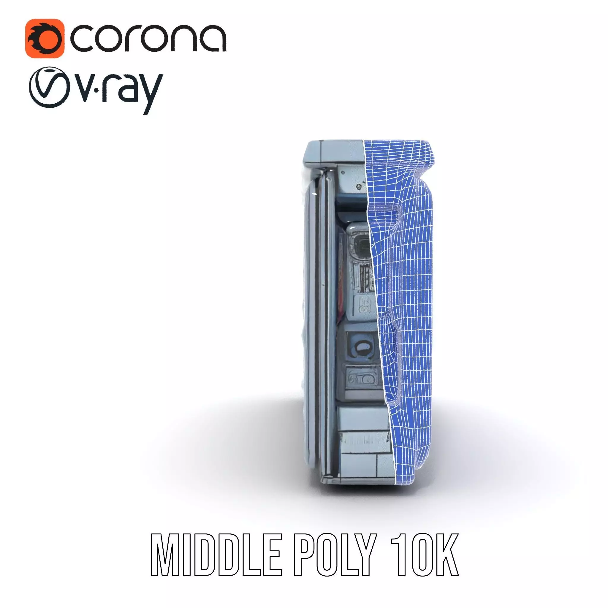 Futuristic Control Panel model pack Low-poly 3D model_30