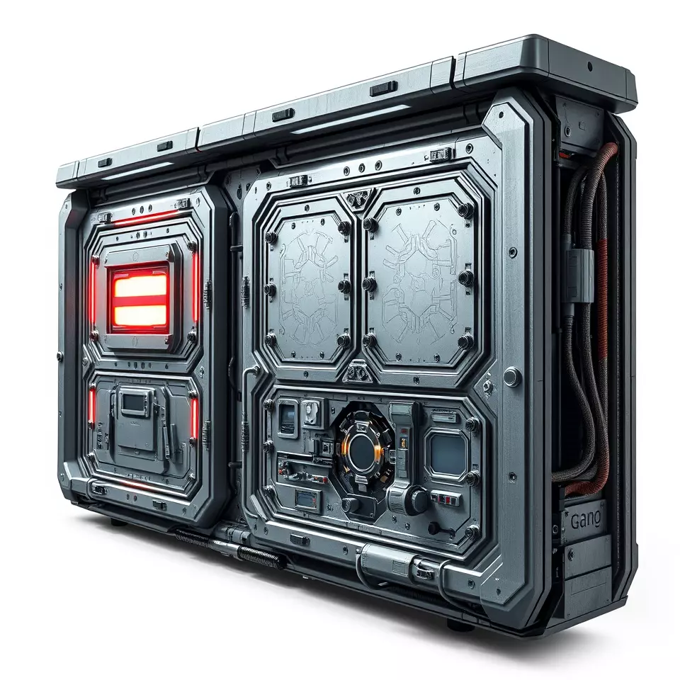 Futuristic Control Panel model pack Low-poly 3D model_2