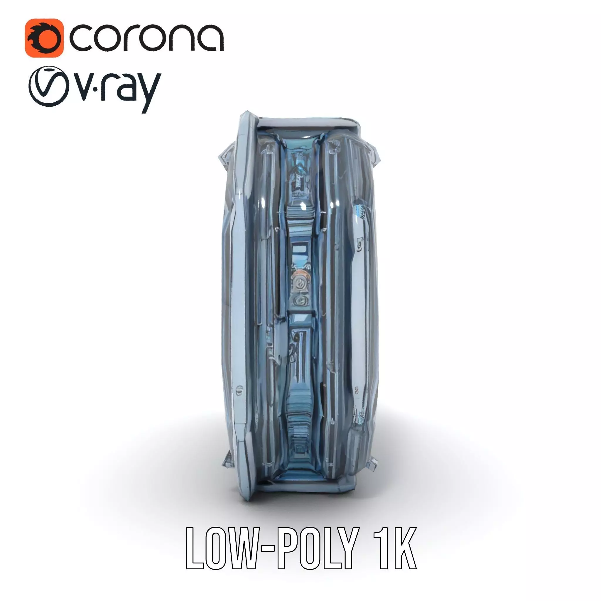 Futuristic Wall Panel model pack Low-poly 3D model_17