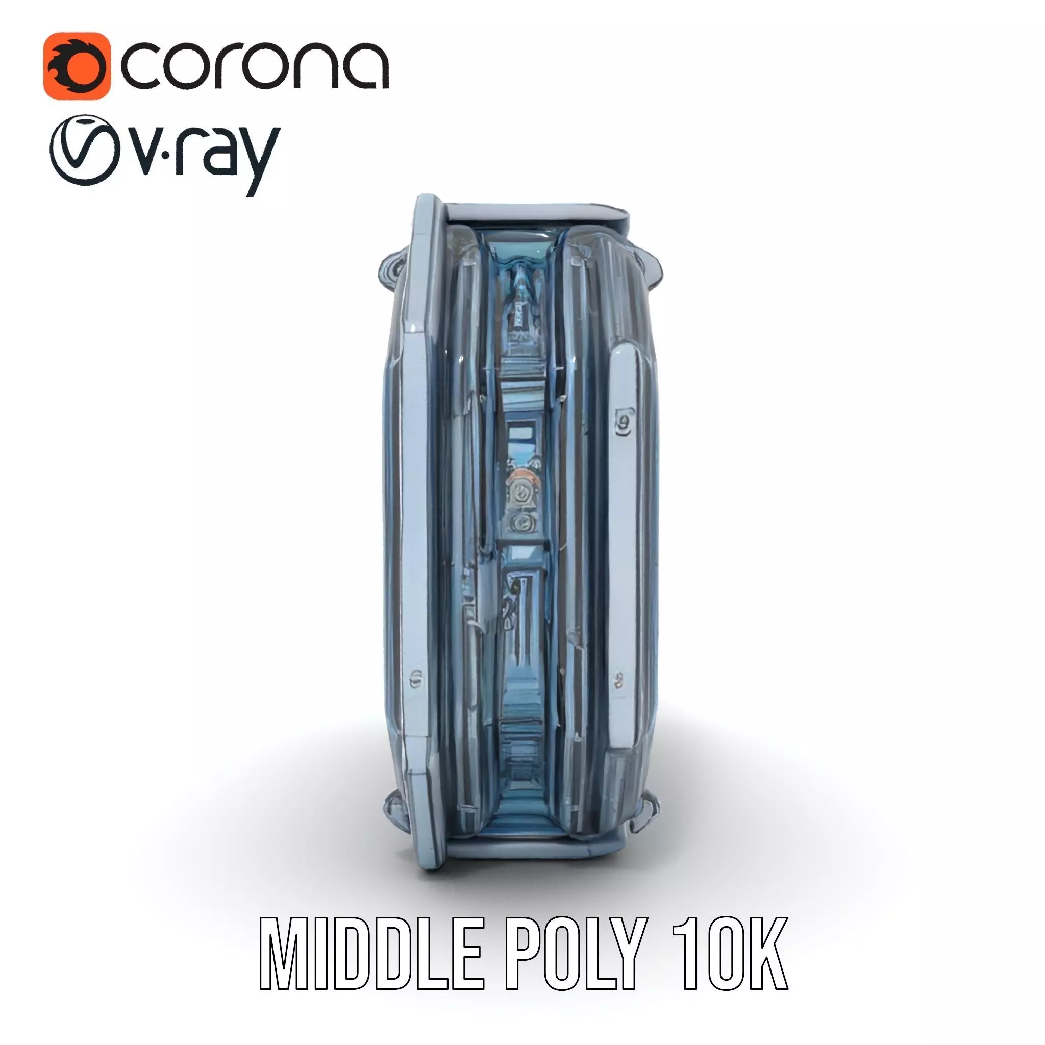 Futuristic Wall Panel model pack Low-poly 3D model_18