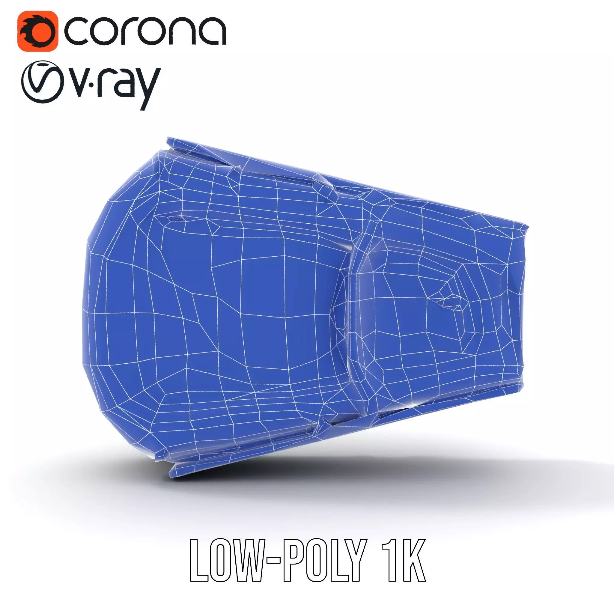 Futuristic Wall Panel model pack Low-poly 3D model_28