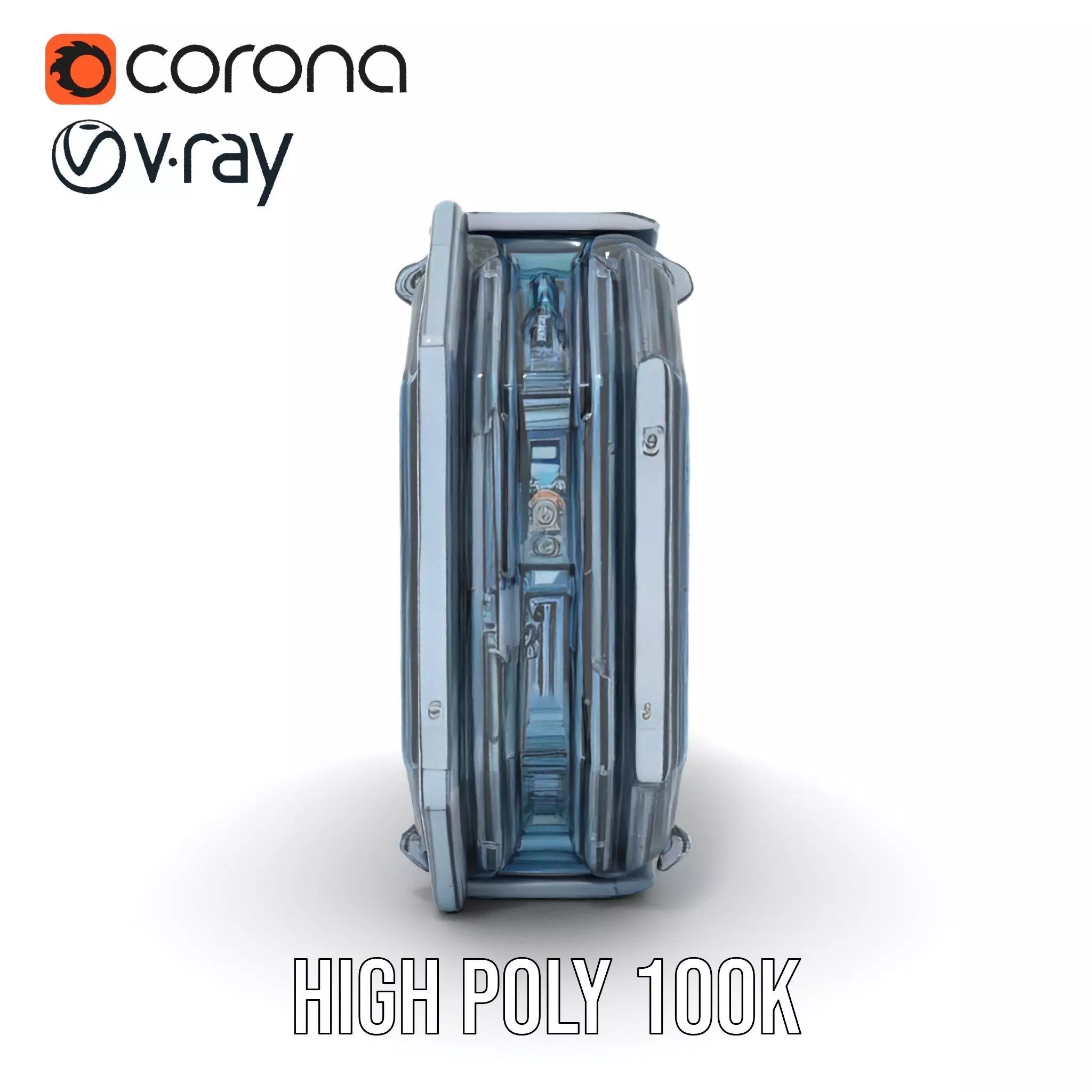 Futuristic Wall Panel model pack Low-poly 3D model_32